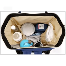 Diaper Bag Backpack, Multifunctional Mommy Bag, Large Capacity With Thermal Compartment - Pink - View 5