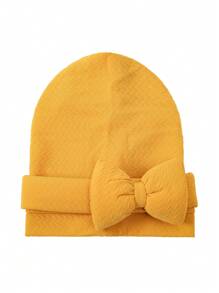 1 Chic Women's African-Inspired Turbans - Stylish Solid Color Head Wraps With Large Bow, Elastic Polyester Chemotherapy Hats, Machine Washable - Perfect For New Year & Holiday Celebrations - Multicolor - View 9