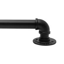 YUNRUX 200cm/6.6Ft Handrails Handrail Black Railing With Non-Slip Stair Railing - Black - View 9