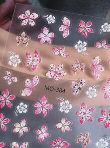 2 miếng dán móng tay hình hoa dâm bụt hồng trắng dập nổi, cánh hoa nhiệt đới Hawaii, màu chuyển sắc, phụ kiện móng tay mùa hè, đồ trang trí móng tay DIY cho salon, phụ kiện thiết kế móng tay, dụng cụ làm móng. - Nhiều màu - Xem 5