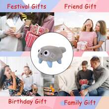 Juguete de peluche del mundo del anime "Dandy's World Pebble Vee Rodger Flutter", decoraciones para fiestas navideñas en el hogar, regalos de muñecas de peluche para amantes de los juegos - Multicolor - Ver 3