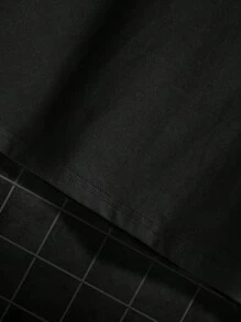 Women's Vintage-Inspired French Bulldog Graphic Tee - Casual Round Neck Short Sleeve, 100% Cotton, Machine Washable, Black With White Heart Detail, Print, Top, Retro Style, Xia - Printing T Shirts - Black - View 8