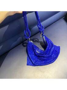 Dancing Engine Rhinestones Evening Clutch Bag Purses And Handbag Luxury Designer Shoulder Bag Shiny Crystal Clutch Purse Bucket Bag