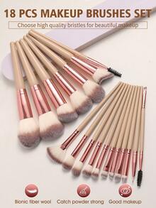 1/18/40PCS All-In-One Makeup Tools Set Cosmetic Brushes Multi Shape Pink Beauty Sponges Velvet Powder Puffs Plush Bow Hairband Wristbands Purple Graffiti Round Makeup Bag Full Face Daily & Travel Makeup Kit - Multicolor - View 2