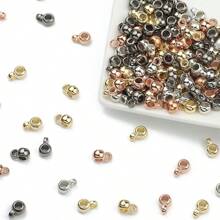 100 pièces Grandes perles d'espacement en plastique CCB avec boucle simple, accessoires de fabrication de bijoux DIY pour bracelets et colliers