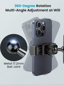 Gym Magnetic Phone Mount, 360 Degree Adjustable Magnetic Phone Holder For Gym Attach To Metal Surface, Fitness Equipment Accessories For Home Gym - Black - View 6