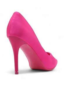 Elegante Satin High Heel Schuhe, geeignet für Feiertage, Pendeln, Grundstil - Pink - Übersicht 5