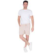 Generra | Casual Style Bermuda Shorts For Men - Beige - View 3