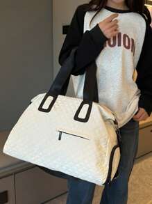 Travel Bag, A Fusion Of Exquisite Craftsmanship And Fashionable Style - White - View 4