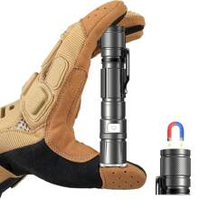 Rechargeable Flashlights High Lumens, Long Throw Super Bright Small Pocket Magnetic Flashlight, 5 Modes LED Flash Light, Powerful Flashlight For Camping, Camping Accessories