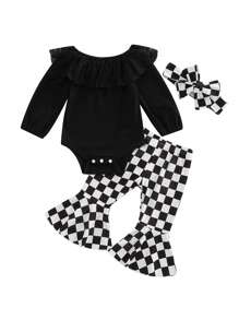 Baby Girls Rompers - Black - View 1