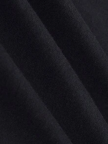 Women's Casual Letter Print T-Shirt - Comfy Crew Neck Short Sleeve, Stretchy Cotton, Machine Washable - Perfect For Summer & Casual Attire - Printing T Shirts - 黑色 - 查看 7