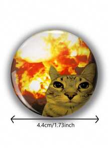 有趣的图案纽扣徽章、学生背包翻领别针、帆布包装饰、送给朋友、老师、父母、表兄弟的有趣礼物