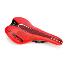 ZTTO MTB Road Bike Saddle Bicycle Seat PU Leather Hollow Breathable Ultralight Seat Cushion Soft Cycling Bike Racing Saddle Seat