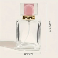 FIGHTYU 1 Stück 50ml Rosa Parfümzerstäuber, einzigartiges Design nachfüllbar, große Kapazität tragbarer Reise-Make-up-Flasche, Wohndekoration für Wohnzimmer, Schlafzimmer, Badezimmer, Reisezubehör, Hochzeit, Party, Geburtstag, Geschenk für Männer, Mütter, Väter, Freunde, Neujahr, Accessoire, witziges Geschenk