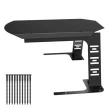 VA-Cerulean Weatherproof Robotic Lawnmower Garage Made Of Iron - Protective Roof For Robotic Lawnmowers & Automowers - UV-Resistant, Rust Protection, 77x94x36 Cm - Black - View 2