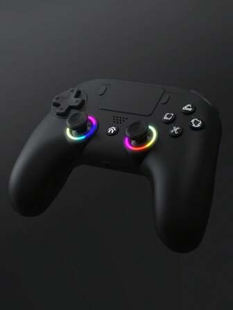 TOPWOLF PS-4 Controller, Wireless Controller For PS-4/Slim/Pro With Enhanced Dual Vibration/RGB Light/3.5mm Audio Jack/6-Axis Motion Sensor/TouchPad [Only For P4/PC]