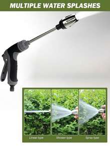 1 pieza Pistola rociadora de lavadora de alta presión, boquilla de metal ajustable, limpiadora de espuma de nieve de plástico para automóvil, botella de jabón limpiador de jardín, cabezal rociador de tanque de espuma de lavado de automóviles de alta presión, para lavado de automóviles, riego de jardín, cuidado del césped