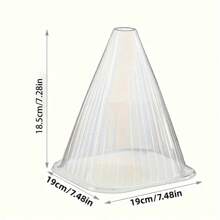 20/50 piezas Cubierta protectora reutilizable para plantas - Manta antihielo de plástico transparente, barrera de jardín para prevenir pájaros, heladas y caracoles - Costillas verticales para soporte y circulación de aire - Ideal para semilleros y plantas frágiles, a prueba de insectos | Diseño transparente | Textura acanalada, Cubierta de red de jardín para plantas