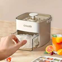 [Large Capacity Ice Cube Maker] 48-Ice Cube Maker - Large Capacity, Double Layer, Easy-Press Lid - Plastic Storage Tray For Freezer