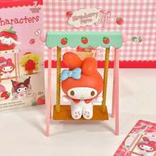 Sanrio Hello Kitty Strawberry Farm Plush Figurine Desktop Decor, Gift For Girls Birthday