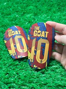 1 Pair 10 X 6 Cm Mini Competitive Grade EVA Shock Absorbing Club Logo Soccer Shin Guards - Multicolor - View 6