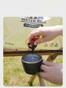 Outdoor Water Storage Bag 8L With Faucet Valve, Tourism Camping Large Capacity Portable Foldable Plastic Water Bag