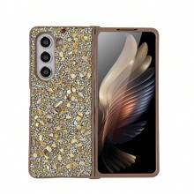 keshengtai 1 件闪光水钻手机壳适用于三星 Galaxy Z Fold 3/4/5/6/7 5G 防水防震防摔防刮 - 金色 - 查看 4
