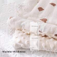 1pc Soft & Comfortable Boucle Stroller Blanket, Thickened Non-Slip Stroller Pad, Suitable For Crib & Bassinet, Reversible