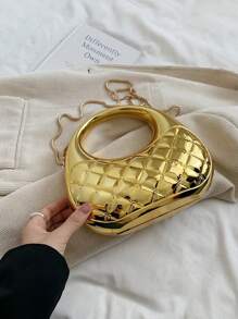 205 Cross Border Popular Diamond Grid Patterned Handbag, High-End Acrylic Bag, Women's European And American Dinner Bag, Shoulder Crossbody Bag, Women's