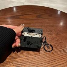 Heart/Cross/Musical Note/Lion Design Shockproof Protective Case Compatible With Apple Wireless Earphones - 109 Black Heart - View 12