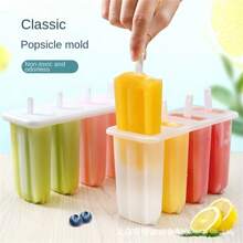 1 Set di Stampi per Ghiaccioli, 4 Celle Stampi per Gelato Fatti in Casa Fai da Te, Stampi per Ghiaccioli Creativi per Bambini, Accessori da Cucina Estivi, Forniture da Cucina, Accessori per Cucina, Articoli per la Cucina di Casa