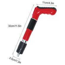 MAZHA Herramienta manual de remachado de acero para fijación en pared, procesamiento de metal, instalación de techos, fijación en paredes de cemento y sin cable