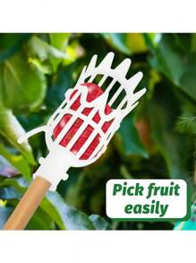 1pc,Outdoor, Orchard High Altitude Fruit Picking Tool For Picking Longan, Lychee, Plum, Loquat, Apricot, Yangmei, Persimmon, And Expandable Pole Fruit Picking Tools