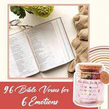 Frasco con versículos bíblicos sobre sentimientos, léeme cuando lo necesites - Frasco con versículos bíblicos para emociones y sentimientos, tarjetas de oración y escritura, regalo para graduación, estudio bíblico, iglesia, regalos cristianos para mujeres, hombres, mamá, papá, amigos
