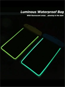 1 stuk waterdichte telefoonhoes, casual waterdichte telefoontas, verzegelde beschermhoes, PVC-telefoontas met koord, sporttas, schoolbenodigdheden voor zwemmen, raften, duiken, vakantie, strandtas, portemonnee voor buitensporten, zomerreizen, vakantie, zwembad