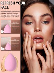 6PCS Makeup Sponge,Suitable For Cream & Powder Concealer, Loose Powder Makeup Applicator - Multicolor - View 5