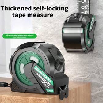 1 st förtjockat självlåsande måttband, 3m/5m/7,5m/10m Industrimått för hushållsbruk, slitstarkt högprecisionsmått i stål