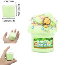 1 Peça/5 Peças Kit de Slime Fofo com Encantos de Leão e Baleia, Massa de Modelar Cheirosa, Não Pegajosa e Esticável DIY para Crianças, Brinquedos Sensoriais, Lembrancinhas de Festa, Prêmios para Crianças
