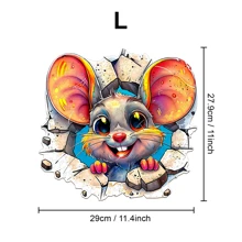 Patchwork Koala / Wall Rat / Patchwork Cat Wooden Jigsaw Puzzle, Exquisite Paper Box, Shaped Puzzle Toy, Unique Gifts For Kids, Asymmetrical Animal Shaped Wooden Puzzle, Art Deco Painting