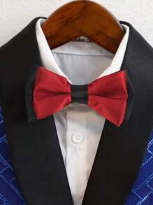 Kleine Jungen Jacke mit Schalakragen, geeignet für Feiertage, Partys, Geburtstage, formelle Anlässe, Weihnachten - Blau - Übersicht 4