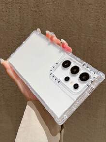 Clear Silicone Phone Case Compatible With Samsung Galaxy S23 S25 Ultra S24 Plus S22 Ultra 3 In 1 Shockproof Full Coverage Protective Cover - Clear - View 6