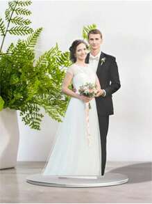 1pc Custom Acrylic Photo Standee, Personalized Picture Gift, Customized Holder Office Desk Accessories For Women, Customizable Character Standees, Customized Collectible Acrylic Display, Unique Keepsake For Weddings, Birthdays, Anniversaries - Style a - View 6