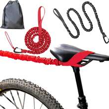 Bicycle Elastic Traction Rope, Bicycle Elastic Traction Rope Rear Pulling Attachment High Strength 800KG 3M Bicycle Buckle Traction Belt, Mountain Bike Traction Rope - Multicolor - View 1