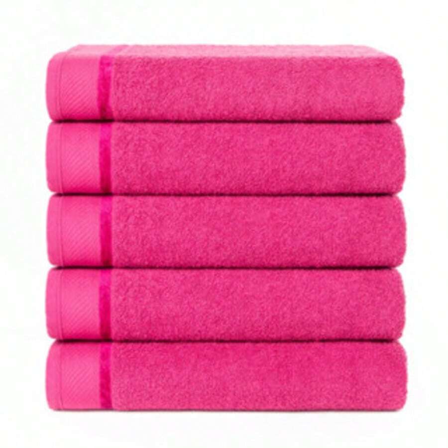 Luxury Giant Bath Towel Canada - 玫瑰紅 - 查看 1
