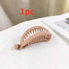 1 件/5 件长发马尾扣发卷空心扭发夹，简约时尚女士发饰，适合秋季装饰、工作和淋浴返校