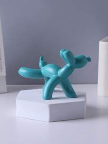 1pc Resin Balloon Dog Statue - Modern Nordic Style, Luxury Design, Suitable For Living Room, TV Cabinet And Coffee Table Decor, Blue, White, Pink, Orange Colors Available