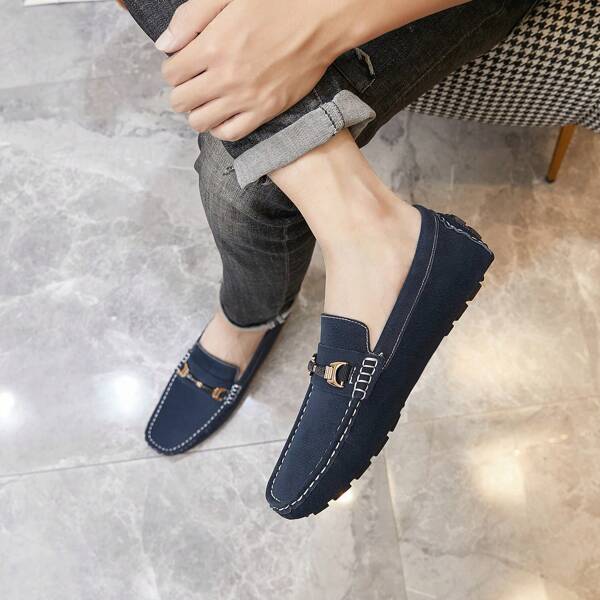 Mocasines para conducir, nueva colección Primavera/Verano 2025, estilo coreano, zapatos casuales slip-on para hombres