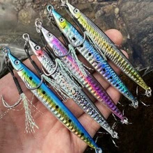 PRO BEROS PROBEROS 1PC 0.5oz/0.6oz/0.74oz/1oz/1.2oz/1.6oz Long Casting Fishing Lure, 3D Printing Laser Artificial Bait, Realistic Design And Durable Metal Jig, Fishing Tackle - COLOR C - View 7