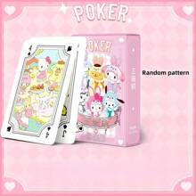 Sanrio 54pcs Sanrio Hello KT, Kuromi, Cinnamoroll, My Melody Playing Cards, Rich Patterns, Various Styles To Choose From, Sanrio Cards Are Fun And Easy Entertainment Cards, With Boxes, Perfect For Party Games, Attractive Sanrio Lovers Gifts